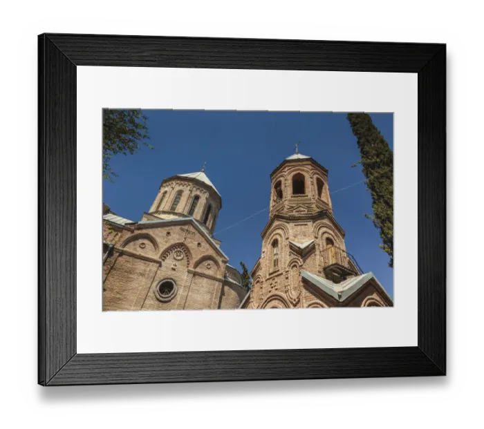 Framed Print : Georgia, Tbilisi. Mtatsminda Park, Georgian Pantheon Church exterior Framed Print : Georgia, Tbilisi. Mtatsminda Park, Georgian Pantheon Church exterior