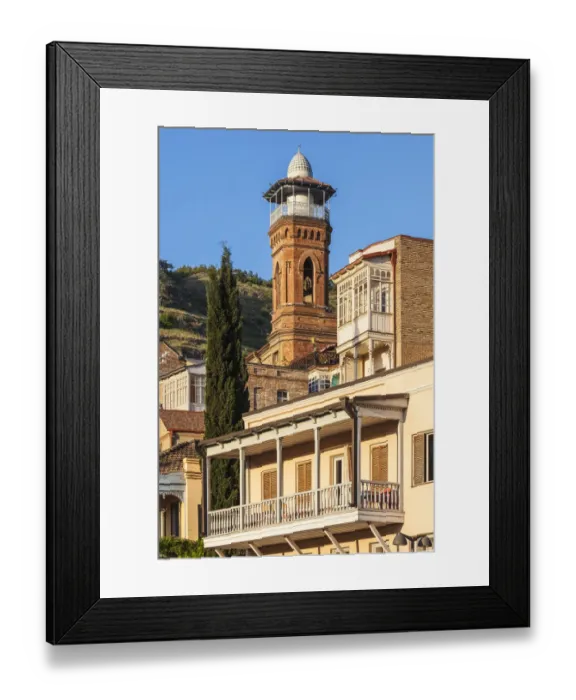 Framed Print : Georgia, Tbilisi. Old Town, Muslim Quarter and Tbilisi Mosque Framed Print : Georgia, Tbilisi. Old Town, Muslim Quarter and Tbilisi Mosque
