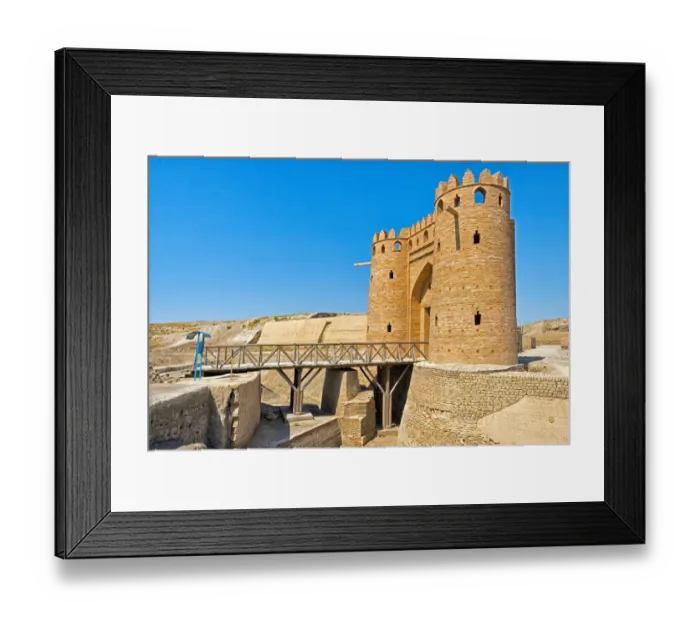 Framed Print : The gate of Shakhristan at the ruins of Otrar, Kazakhstan Framed Print : The gate of Shakhristan at the ruins of Otrar, Kazakhstan