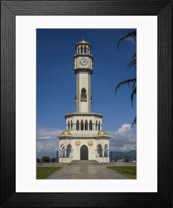 Framed Print : Georgia, Batumi. Chacha Clock Tower Framed Print : Georgia, Batumi. Chacha Clock Tower