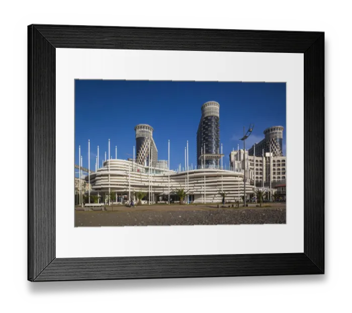 Framed Print : Georgia, Batumi. Batumi Boulevard and seaside promenade and architecture Framed Print : Georgia, Batumi. Batumi Boulevard and seaside promenade and architecture