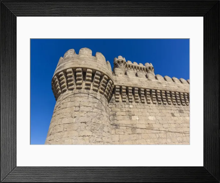 Framed Print : Azerbaijan, Baku. Absheron Peninsula, Ramana Fortress, 12th century