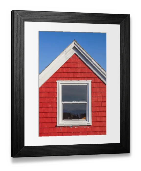 Framed Print : Canada, Nova Scotia, Peggys Cove. Close-up of red house Framed Print : Canada, Nova Scotia, Peggys Cove. Close-up of red house