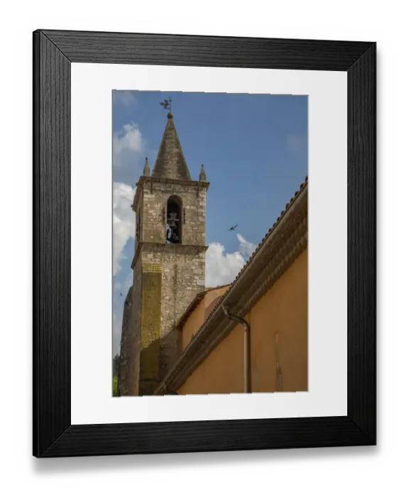 Framed Print : Small village and town street cafe Provence region of Southern France Framed Print : Small village and town street cafe Provence region of Southern France