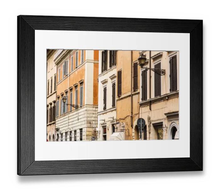 Framed Print : Italy, Rome. Via di Ripetta (aka Via Ripetta) buildings Framed Print : Italy, Rome. Via di Ripetta (aka Via Ripetta) buildings