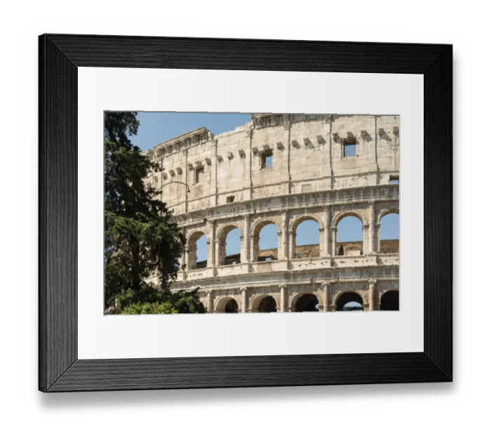 Framed Print : Italy, Rome. The Colosseum or Coliseum, exterior of travertine, tuff Framed Print : Italy, Rome. The Colosseum or Coliseum, exterior of travertine, tuff