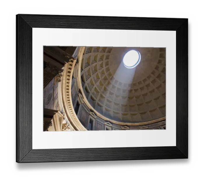 Framed Print : Italy, Rome, Pantheon interior with shaft of light Framed Print : Italy, Rome, Pantheon interior with shaft of light