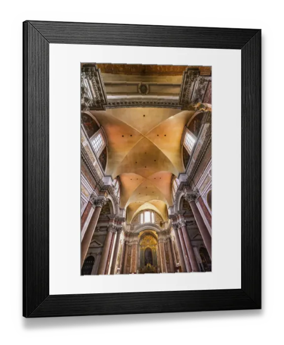 Framed Print : Basilica of Saint Mary Angels and Martyrs, Rome, Italy. Church designed by Michelangelo