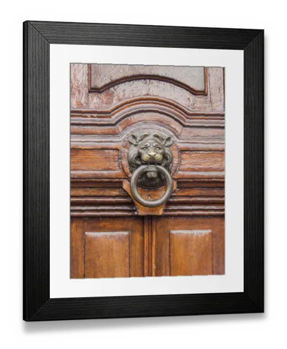 Framed Print : Netherlands, Amsterdam. Unique door knocker Framed Print : Netherlands, Amsterdam. Unique door knocker