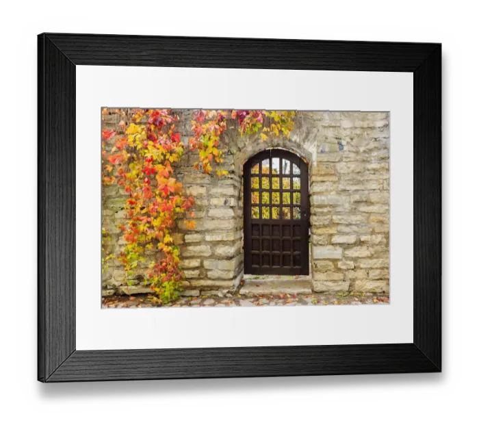Framed Print : Baltic States, Estonia, Tallinn. Tallinn Old Town, city walls with gate