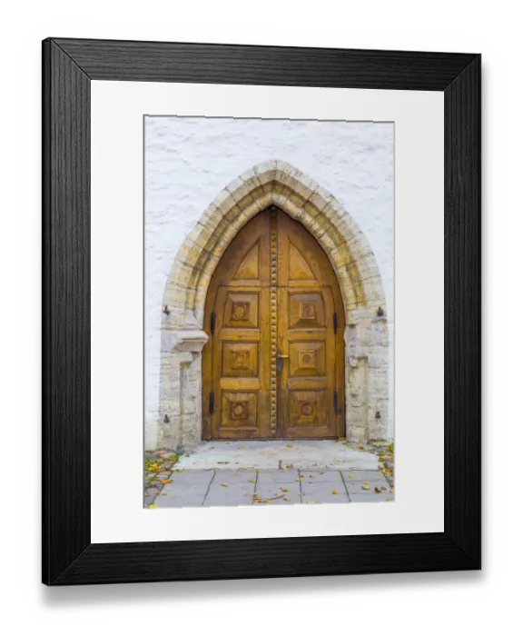 Framed Print : Baltic States, Estonia, Tallinn. Tallinn Old Town, door