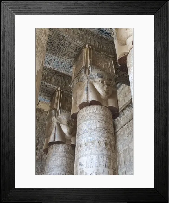 Framed Print : Temple of Dendera. Esna, Egypt