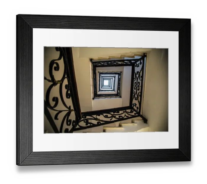 Framed Print : Spain, Menorca. Stairwell Framed Print : Spain, Menorca. Stairwell