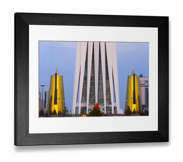 Framed Print : Bayterek Tower with the Golden Towers, Astana, Kazakhstan Framed Print : Bayterek Tower with the Golden Towers, Astana, Kazakhstan