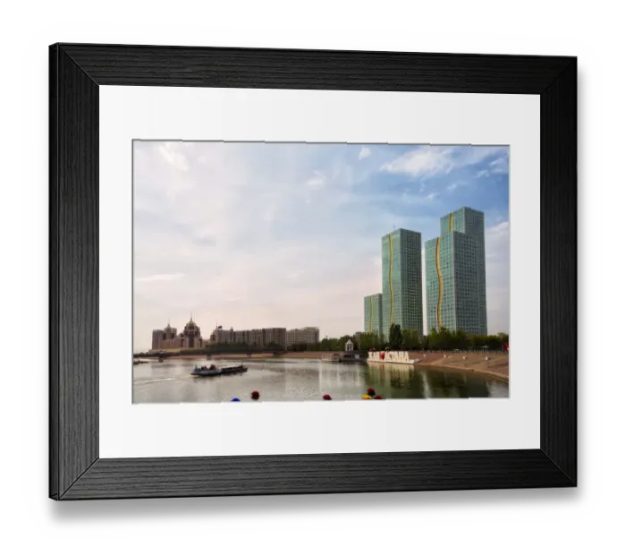Framed Print : Kursk Building along Ishim River, Astana, Kazakhstan Framed Print : Kursk Building along Ishim River, Astana, Kazakhstan