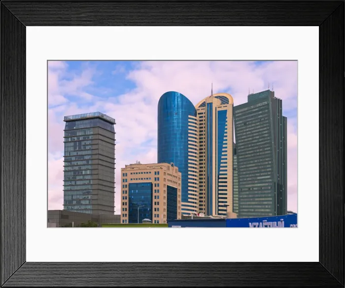 Framed Print : Modern high-rises. Astana, Kazakhstan Framed Print : Modern high-rises. Astana, Kazakhstan