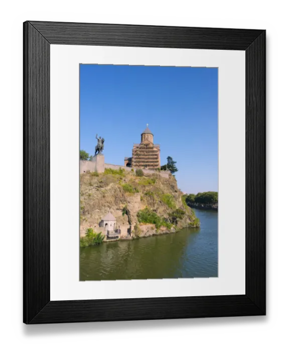 Framed Print : Metekhi Church on the bank of Kura River, Tbilisi, Georgia Framed Print : Metekhi Church on the bank of Kura River, Tbilisi, Georgia