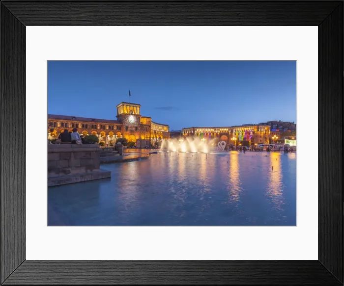 Framed Print : Armenia, Yerevan. Republic Square dancing fountains Framed Print : Armenia, Yerevan. Republic Square dancing fountains