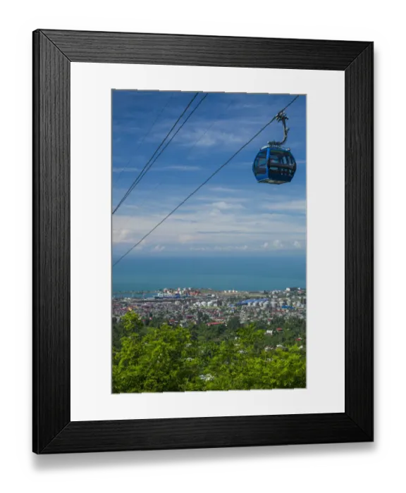 Framed Print : Georgia, Batumi. Anuria Mountain, Argo Cable Car and city skyline Framed Print : Georgia, Batumi. Anuria Mountain, Argo Cable Car and city skyline
