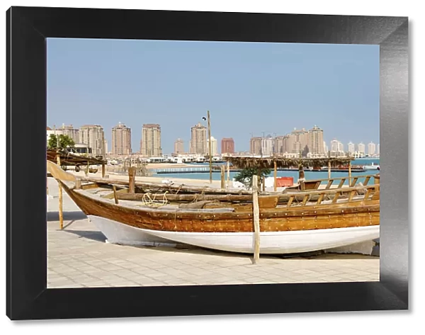 State of Qatar, Doha. Traditional dhow