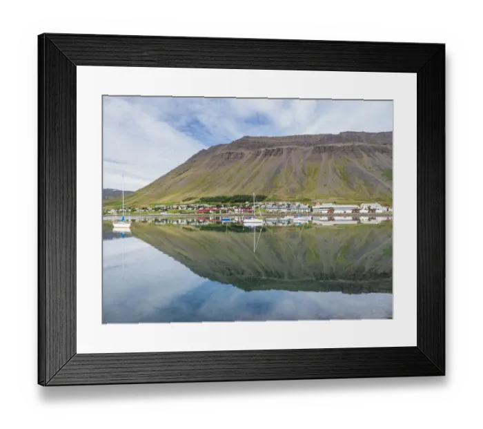 Framed Print : The harbor. Isafjordur, the capital of the Westfjords, Iceland Framed Print : The harbor. Isafjordur, the capital of the Westfjords, Iceland