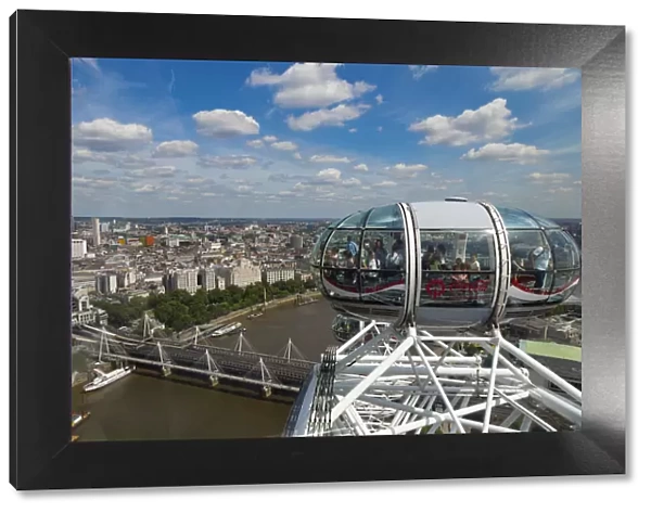 Aerial of London from London Eye, England