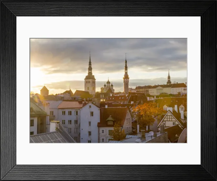 Framed Print : Baltic States, Estonia, Tallinn. Tallinn Old Town
