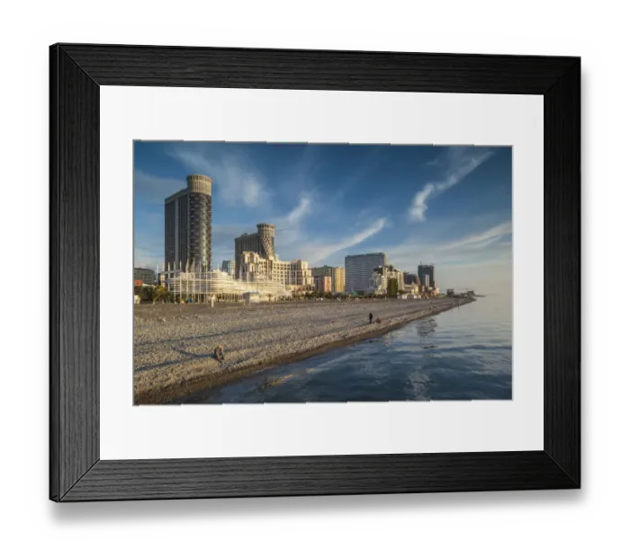 Framed Print : Georgia, Batumi. Batumi Boulevard and seaside promenade and architecture Framed Print : Georgia, Batumi. Batumi Boulevard and seaside promenade and architecture