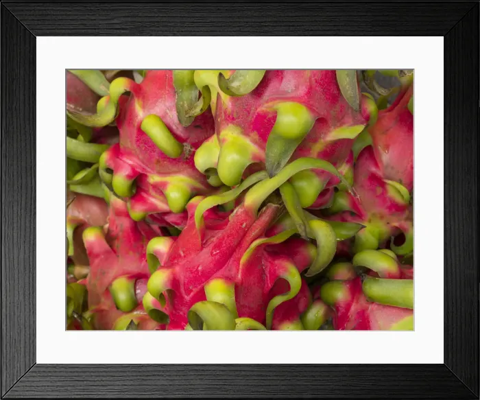 Framed Print : Vietnam, Hanoi, Old Quarter. Dragon fruit