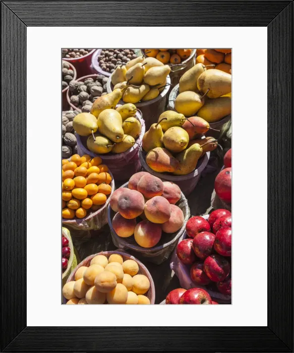 Framed Print : Azerbaijan, Vandam. Fruit market