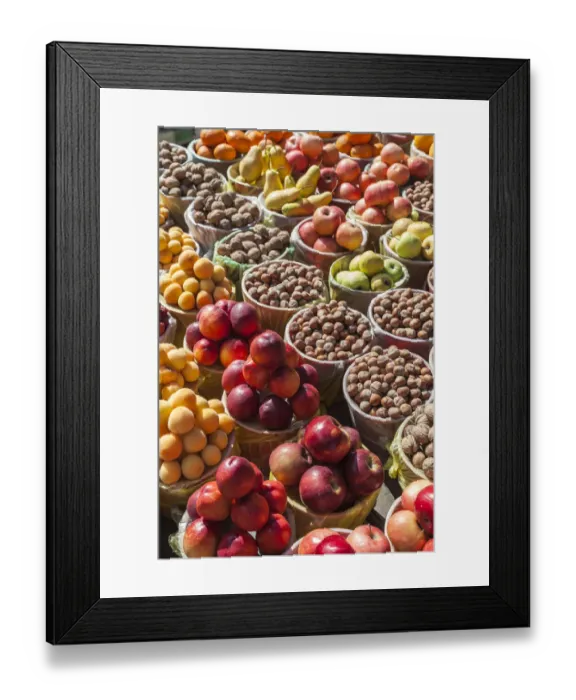 Framed Print : Azerbaijan, Vandam. Fruit market