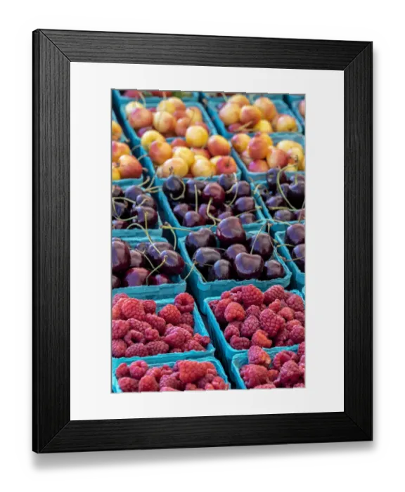 Framed Print : Cherries and berries, USA Framed Print : Cherries and berries, USA