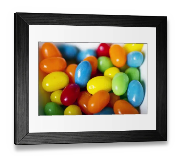 Framed Print : Jellybeans in bowl Framed Print : Jellybeans in bowl
