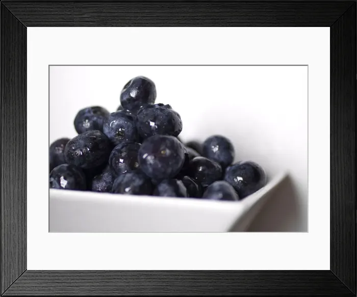 Framed Print : Bowl of blueberries Framed Print : Bowl of blueberries