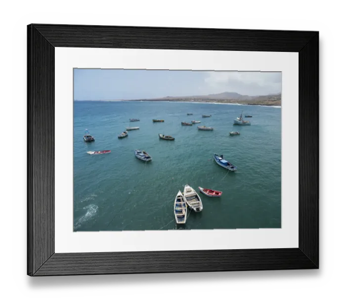 Framed Print : Town of Pedra Badejo. Santiago Island, Cape Verde