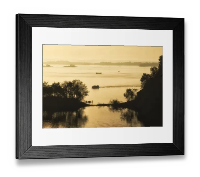 Framed Print : Landscape of Kaptai Lake in morning mist, Rangamati, Chittagong Division, Bangladesh Framed Print : Landscape of Kaptai Lake in morning mist, Rangamati, Chittagong Division, Bangladesh