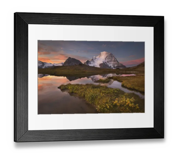 Framed Print : Canada, British Columbia. Sunrise over Mount Robson, highest mountain in the Canadian Framed Print : Canada, British Columbia. Sunrise over Mount Robson, highest mountain in the Canadian