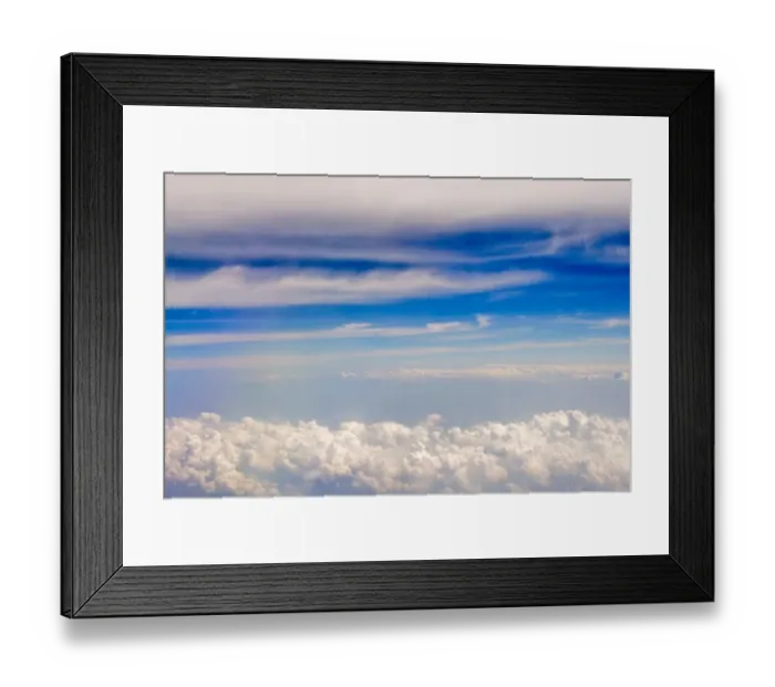 Framed Print : Aerial view of clouds, China Framed Print : Aerial view of clouds, China