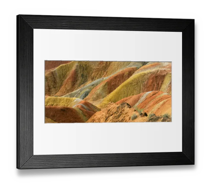 Framed Print : Colorful mountains in Zhangye National Geopark. Zhangye, Gansu Province, China Framed Print : Colorful mountains in Zhangye National Geopark. Zhangye, Gansu Province, China