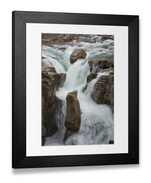 Framed Print : Canada, Alberta. Sunwapta Falls detail, Jasper National Park Framed Print : Canada, Alberta. Sunwapta Falls detail, Jasper National Park