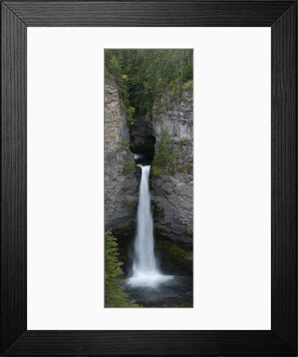 Framed Print : Canada, British Columbia. Panoramic image, Spahats Falls, Wells-Gray Provincial Park Framed Print : Canada, British Columbia. Panoramic image, Spahats Falls, Wells-Gray Provincial Park