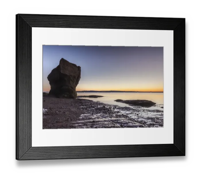 Framed Print : Canada, New Brunswick, Hopewell Rocks. Flowerpot Rocks formed by the great tides of