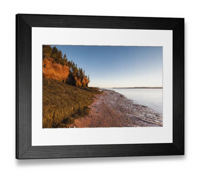 Framed Print : Canada, New Brunswick, Hopewell Rocks. Flowerpot Rocks formed by the great tides of