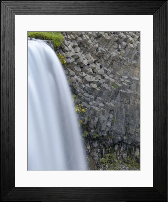 Framed Print : Waterfall Svodufoss. Landscape on peninsula Snaefellsnes in western Iceland Framed Print : Waterfall Svodufoss. Landscape on peninsula Snaefellsnes in western Iceland