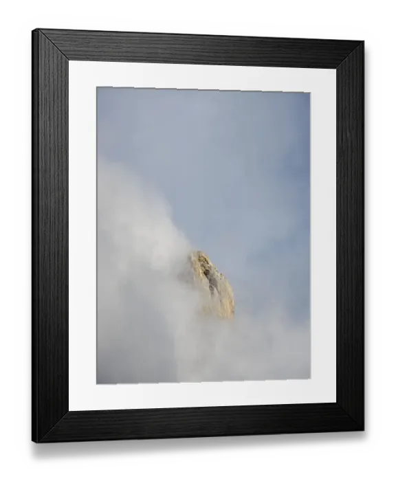 Framed Print : Cimon Della Pala. Peaks towering over Val Venegia seen from Passo Costazza