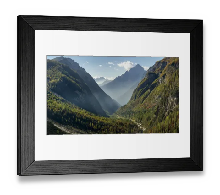 Framed Print : Valle Corpassa in Civetta - Moiazza mountain range in the Dolomites of the Veneto Framed Print : Valle Corpassa in Civetta - Moiazza mountain range in the Dolomites of the Veneto