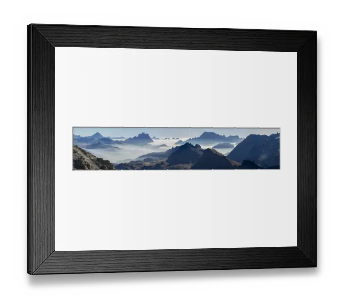 Framed Print : View towards Antelao, Pelmo, Civetta seen from Sella mountain range (Gruppo del Sella Framed Print : View towards Antelao, Pelmo, Civetta seen from Sella mountain range (Gruppo del Sella