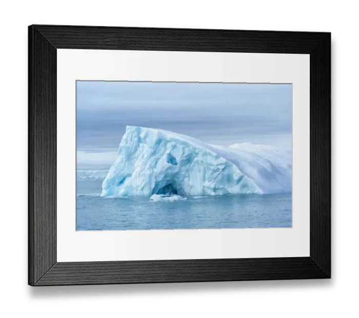 Framed Print : Arctic, Svalbard, Nordaustlandet Island. Colorful bits of ice have calved from