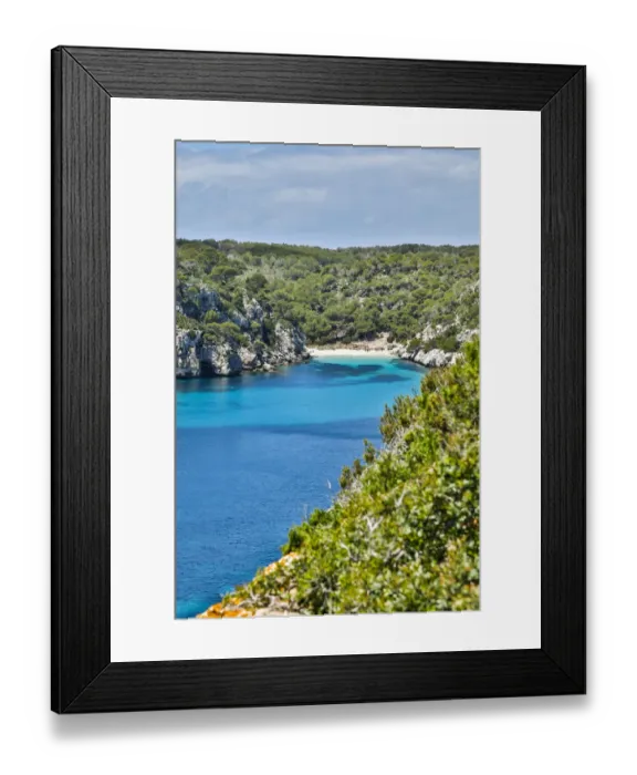 Framed Print : Spain, Menorca. Cliffside view Framed Print : Spain, Menorca. Cliffside view