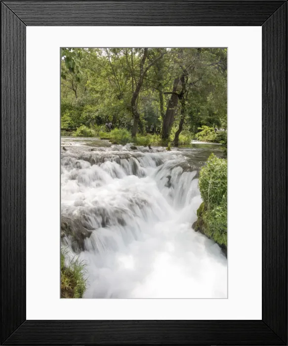 Framed Print : Croatia. Krka National Park cascades. UNESCO World Heritage Site